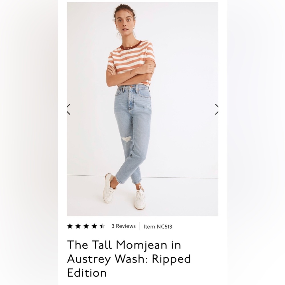 Madewell Mom Jean 27T